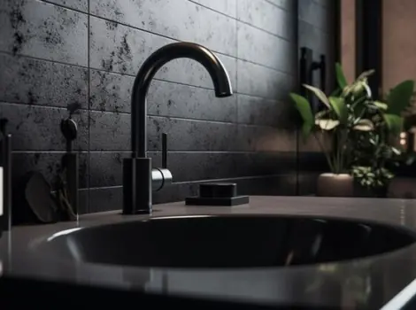 Dark Marble Vanity Top