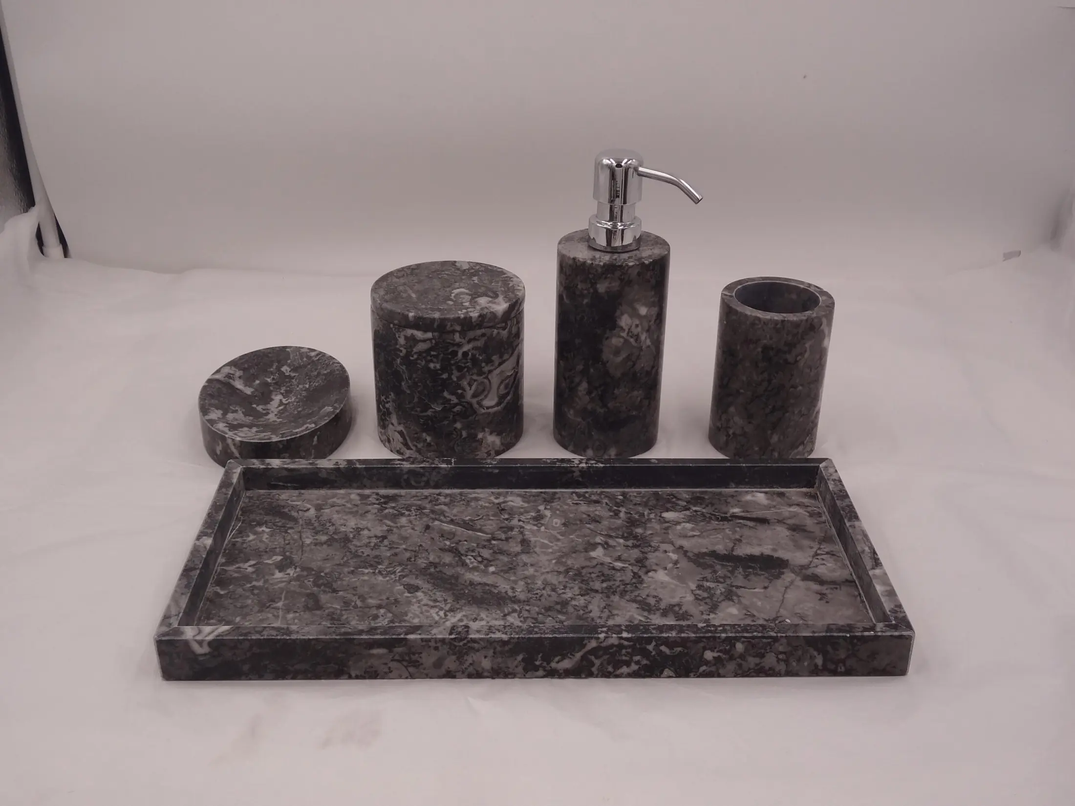 Dark Stone Bathroom Set