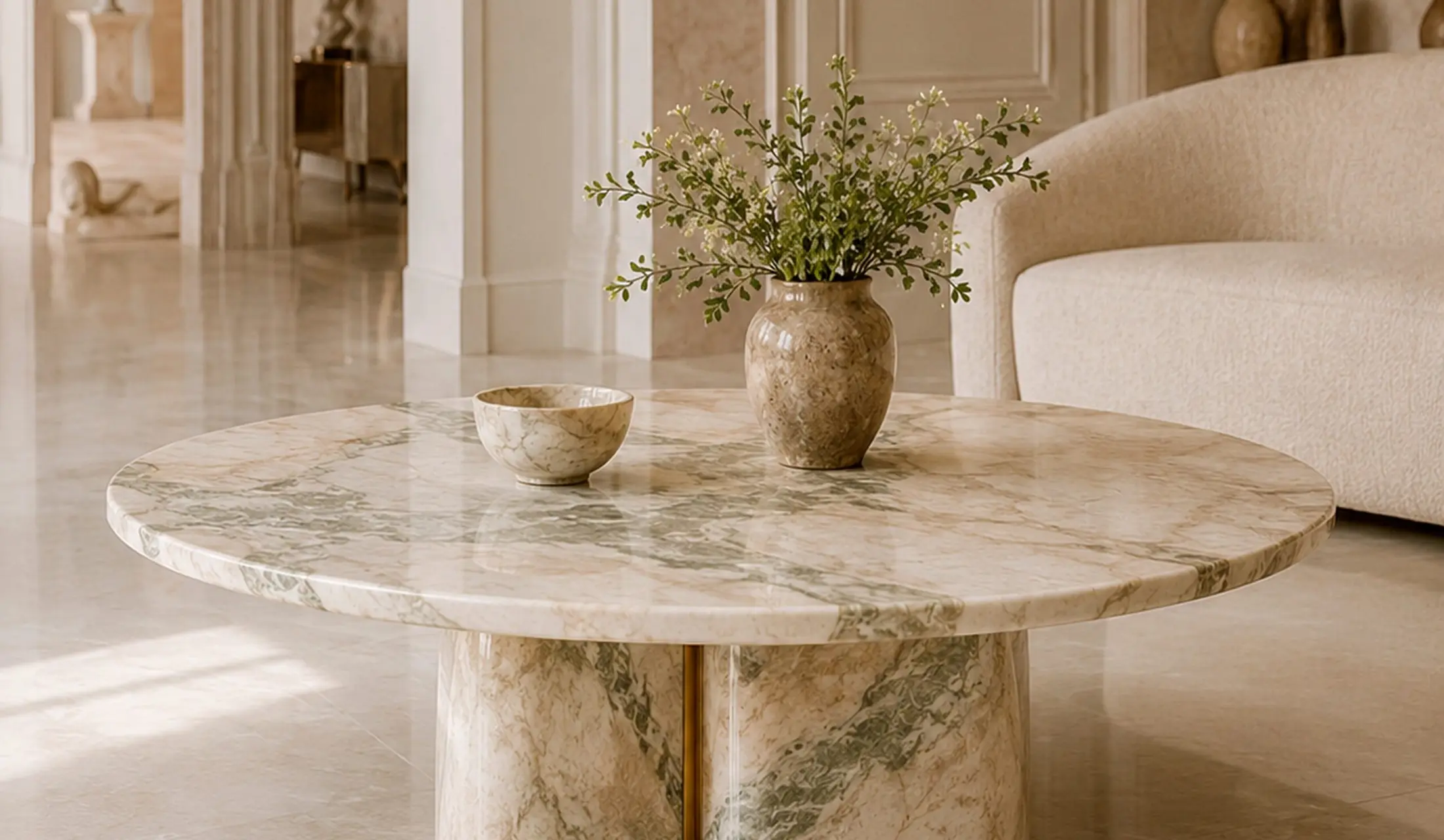 Travertine Coffee Table