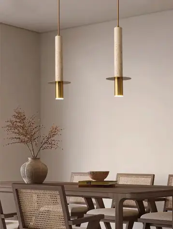 HDS004 Slim Travertine Pendant Light